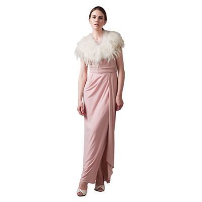 Phase Eight Ivory Frederica Feather Cape
